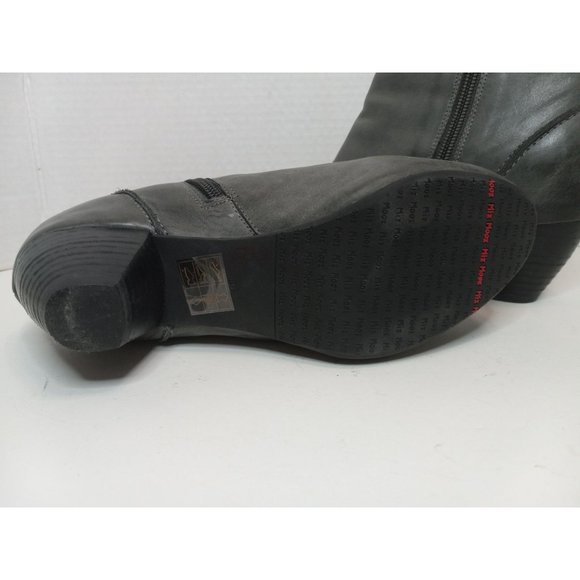 Miz Mooz 36 Grey Elf Ankle NWOT Leather Zip Classic Casual Going Out Boho Boots - Picture 4 of 6